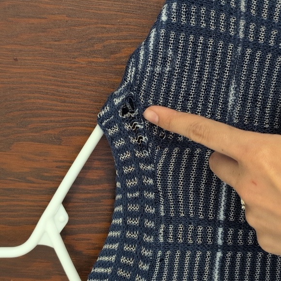 Nic + Zoe Blue Knit Open Front Long Sleeve Cardigan Size 1X - Picture 7 of 7